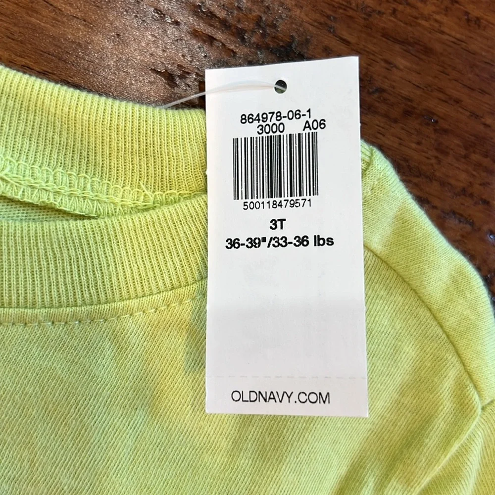 “Sunny Days” Bright Yellow Shirt Size 3T